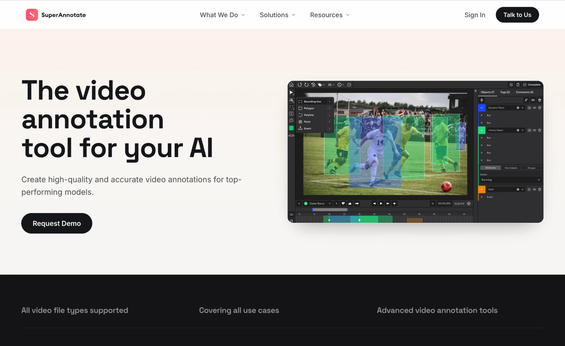 SuperAnnotate /video-annotation page