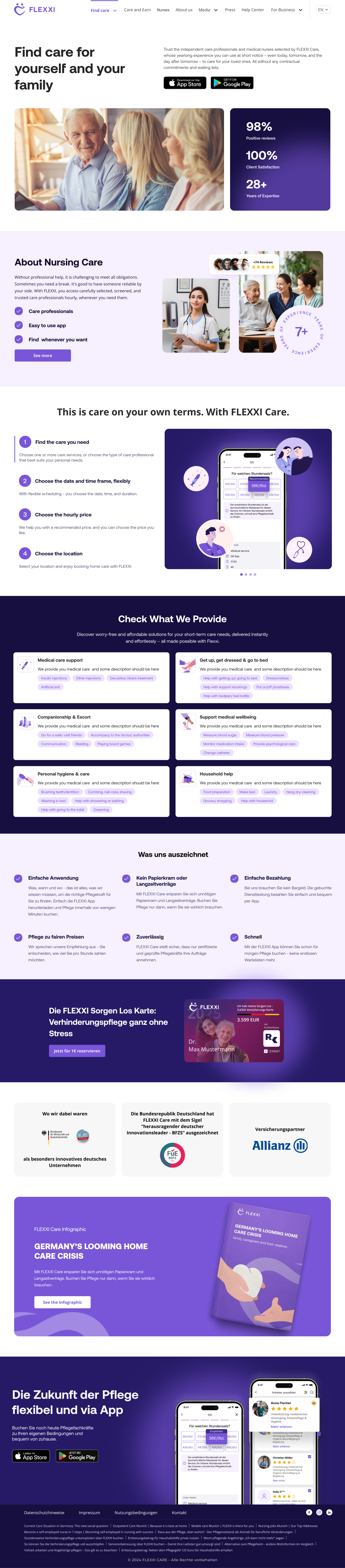 Flexxi Care — Find Care Flow